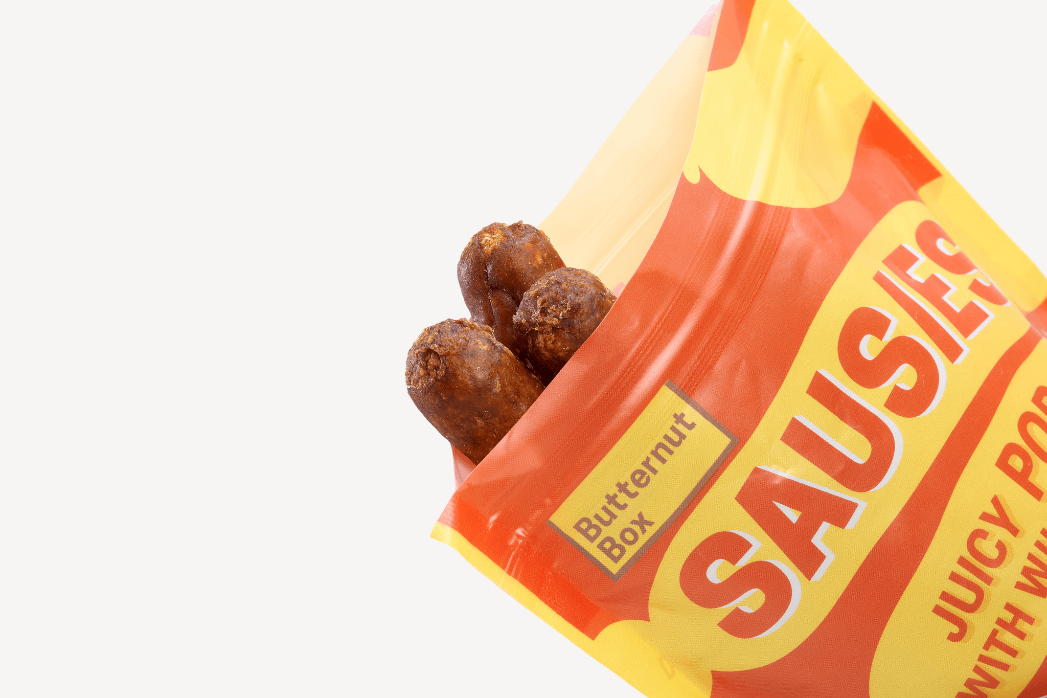 Pork sausies closeup